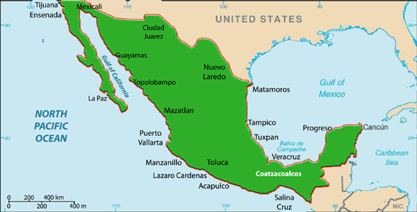 mexico mapa. Mapa.